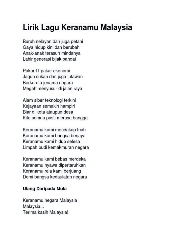 lirik lagu keranamu malaysia Sean Wright