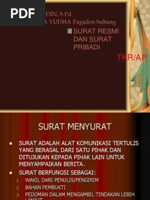 Surat Resmi | PDF