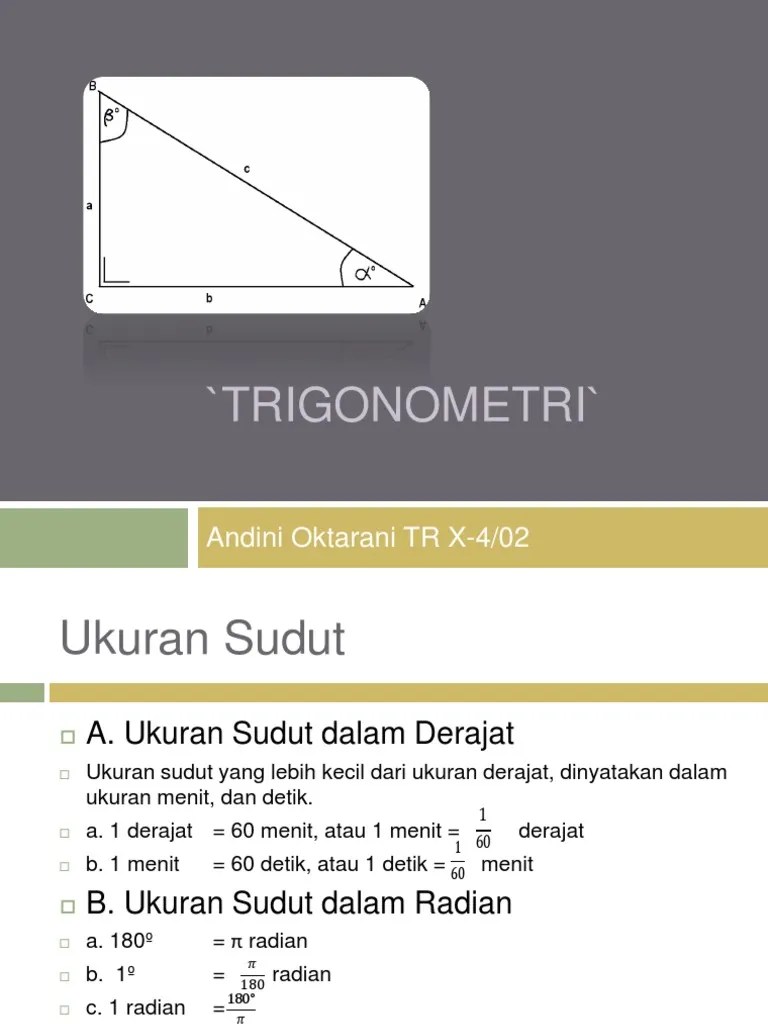 Bab Trigonometri SMA Kelas X Semester 2 | PDF