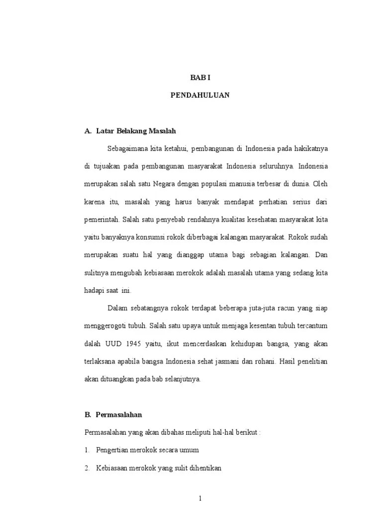 Makalah Bahaya Merokok | PDF