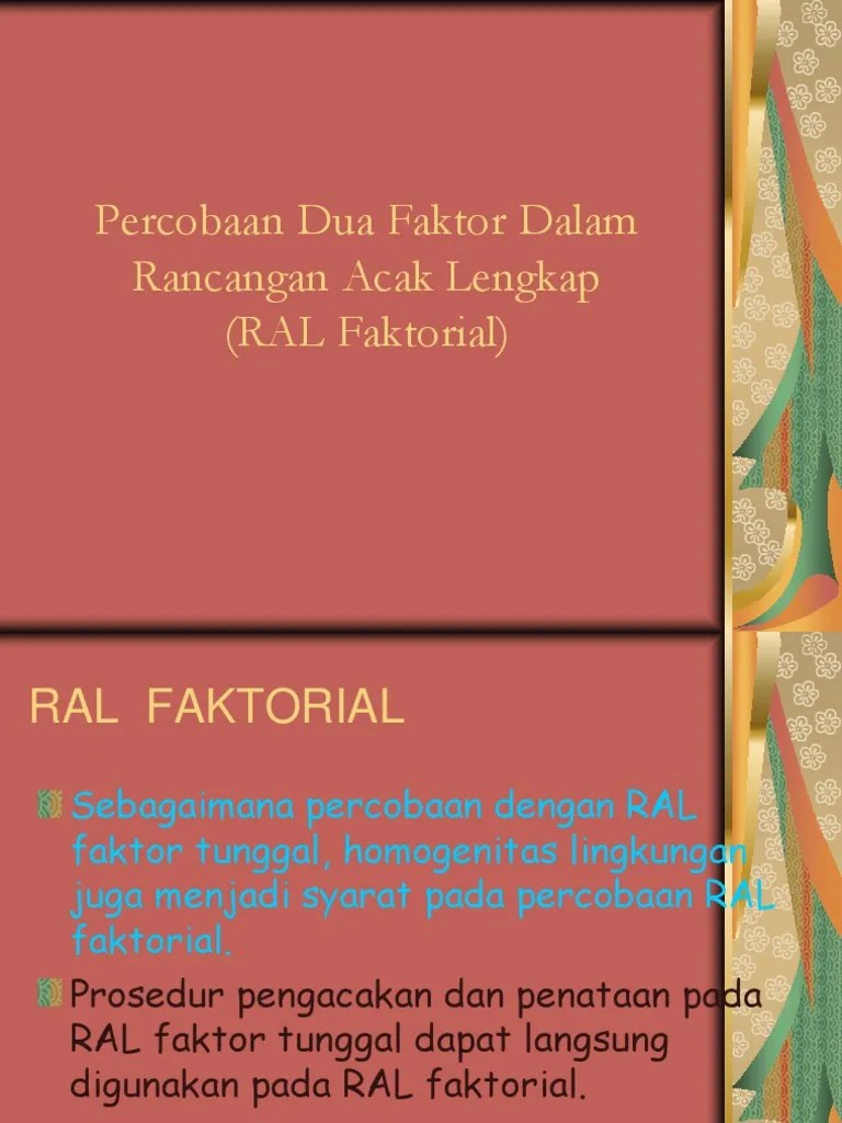 Blocking The 2K Factorial Design Contoh Soal