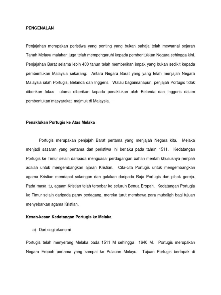 Apakah Kesan Kedatangan Kuasa Barat Ke Negara Kita / Kedatangan Islam