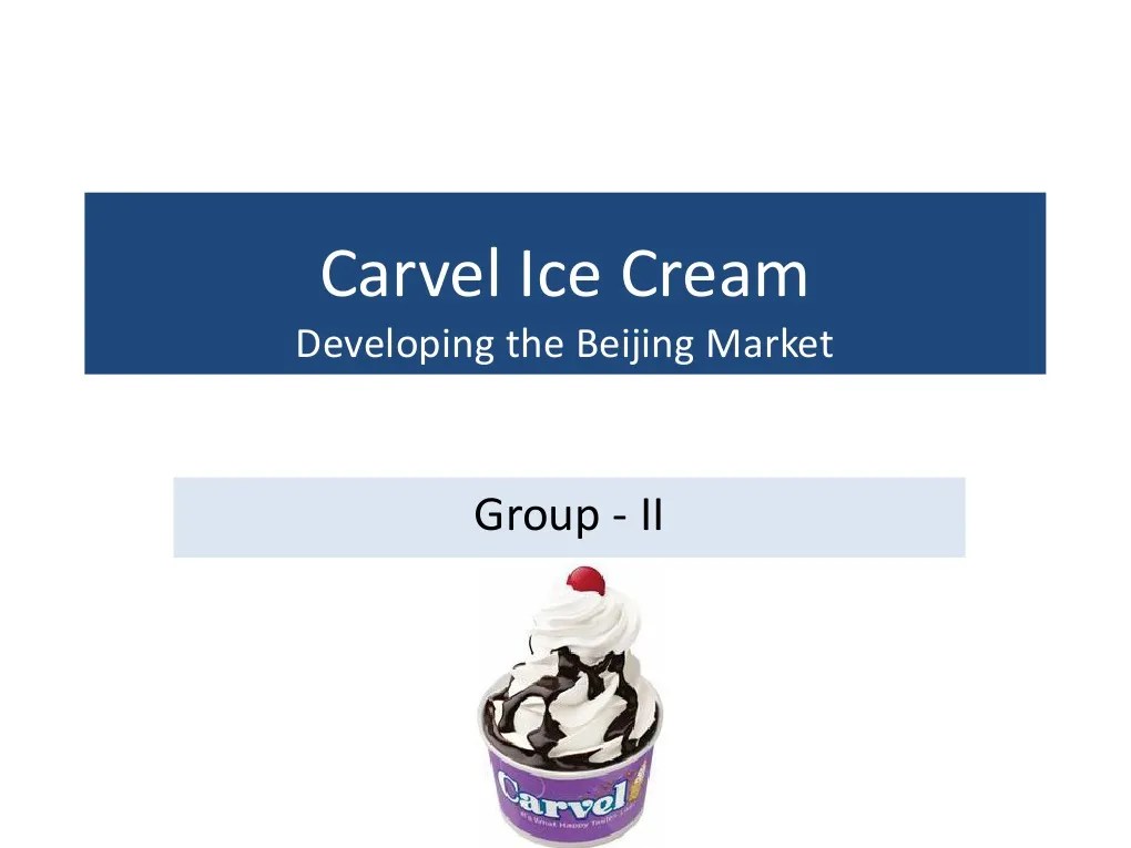 Carvel Ice Cream PDF Retail Marketing