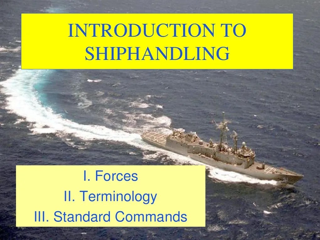 Ship Handling