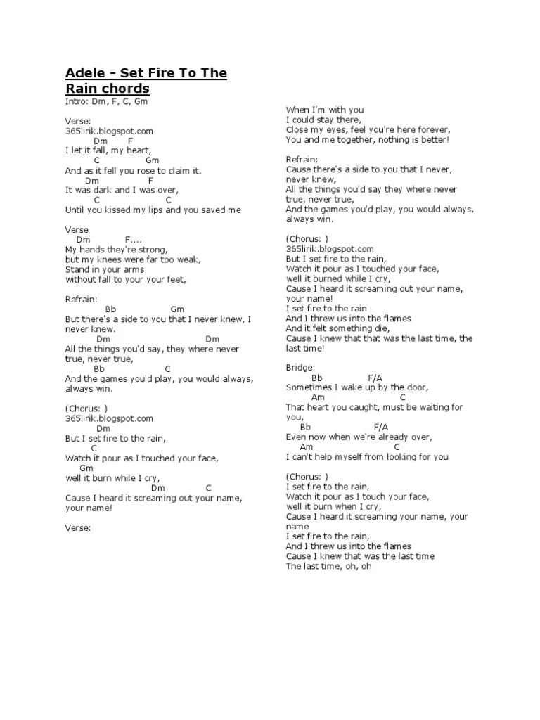 Chord Lagu Barat Song Structure Songs