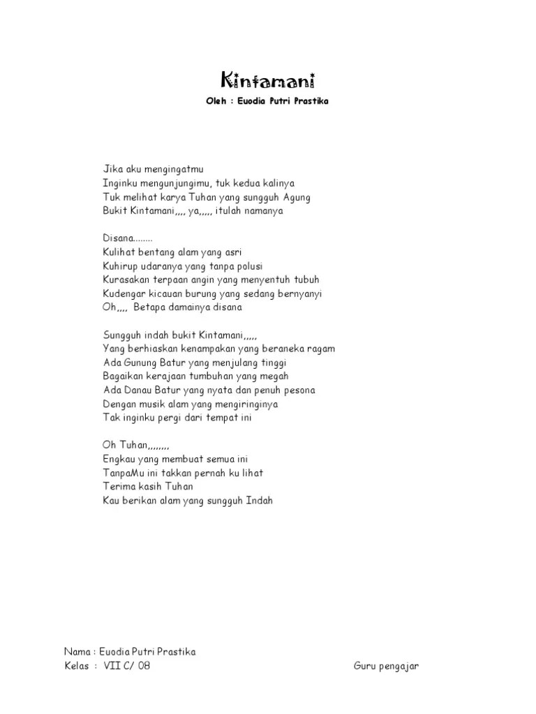 Puisi Bahasa Bali Tentang Gunung Agung Kumpulan Puisi Nusantara