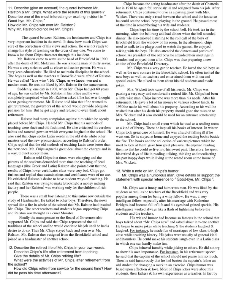 F.Sc Part 2nd English Novel Book (Balochistan Board Quetta