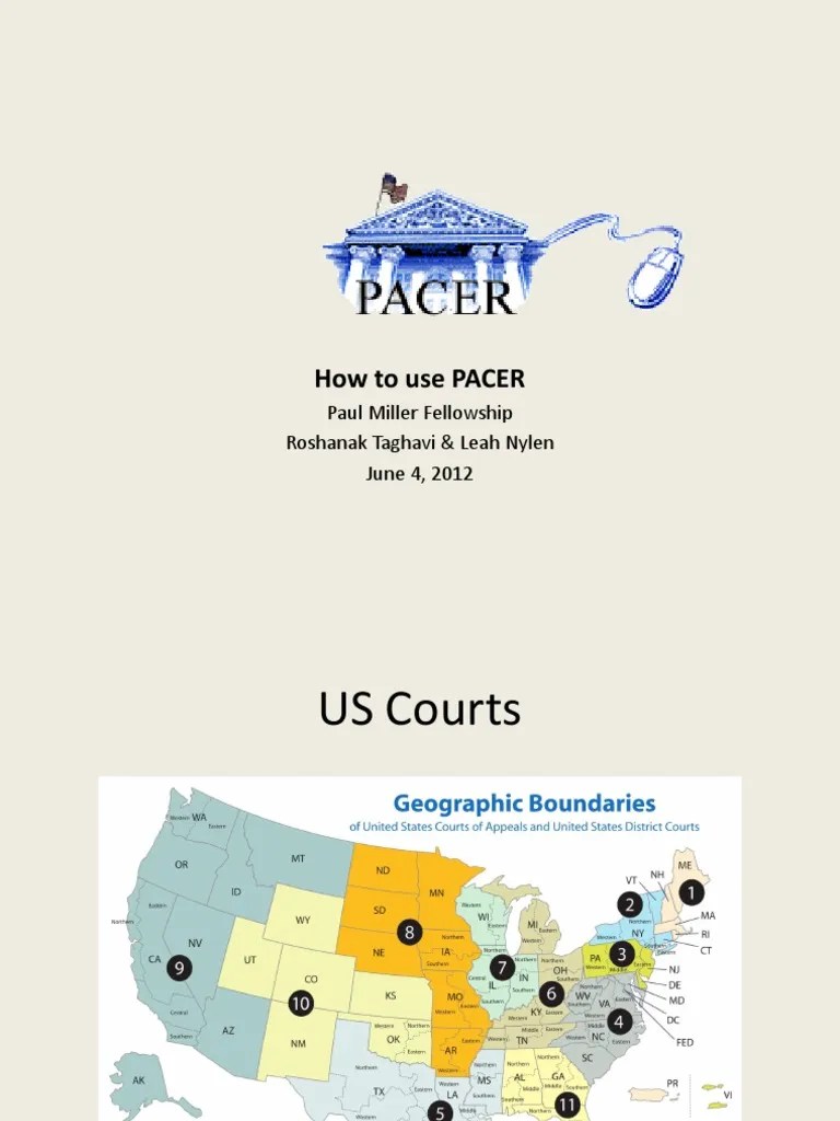 How To Use PACER PDF