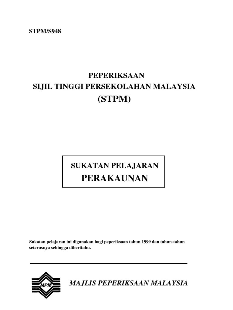 Wajaran Akaun Stpm