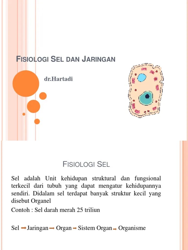 Fisiologi Sel Dan Jaringan