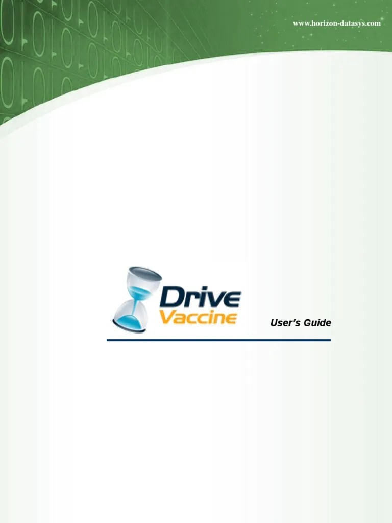 Drive Vaccine PC Restore Plus User's Guide Command Line Interface