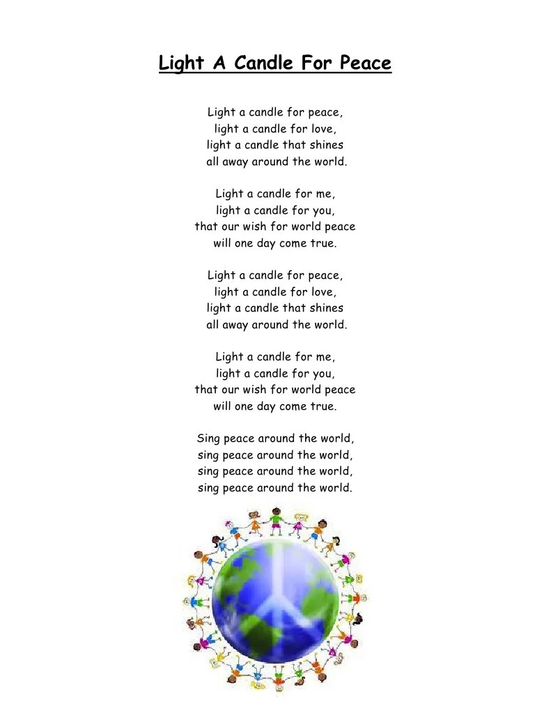 Light A Candle For Peace PDF