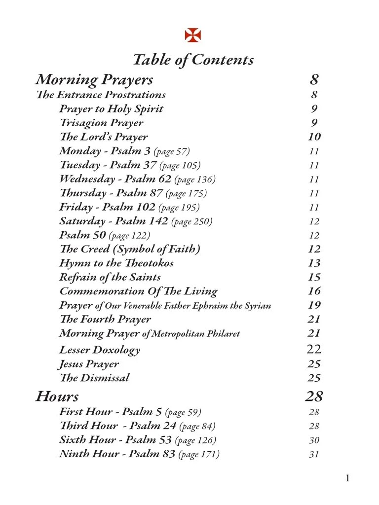 Orthodox Prayer Rule and Psalter God The Father Glory (Religion)