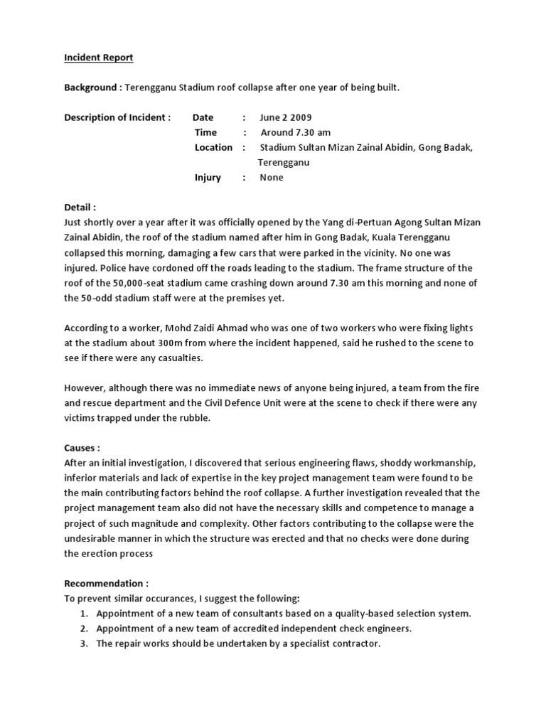 Incident Report