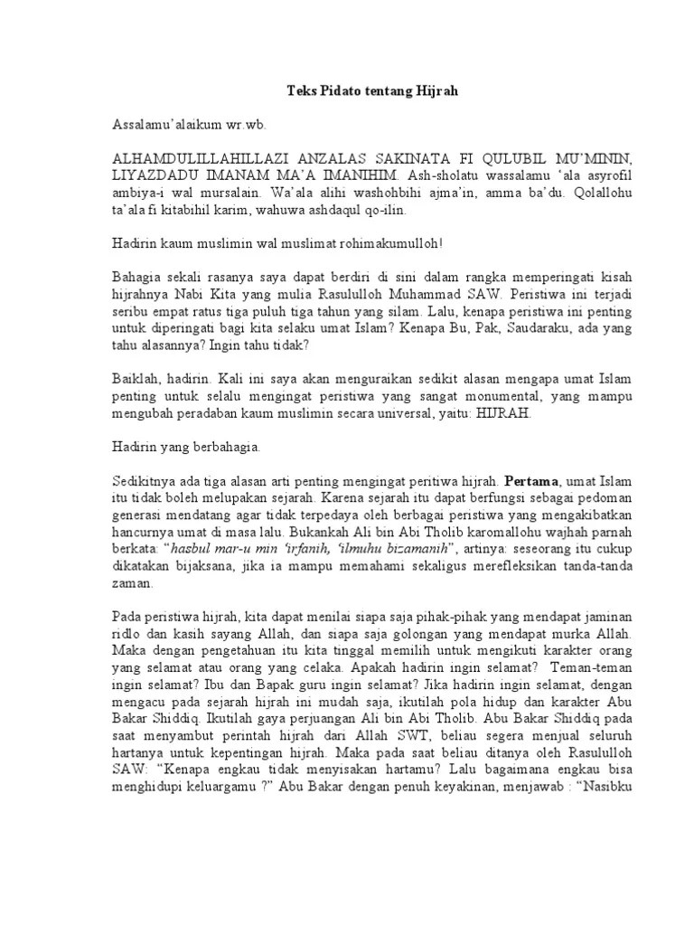 Contoh Pidato Agama Singkat Padat Dan Jelas