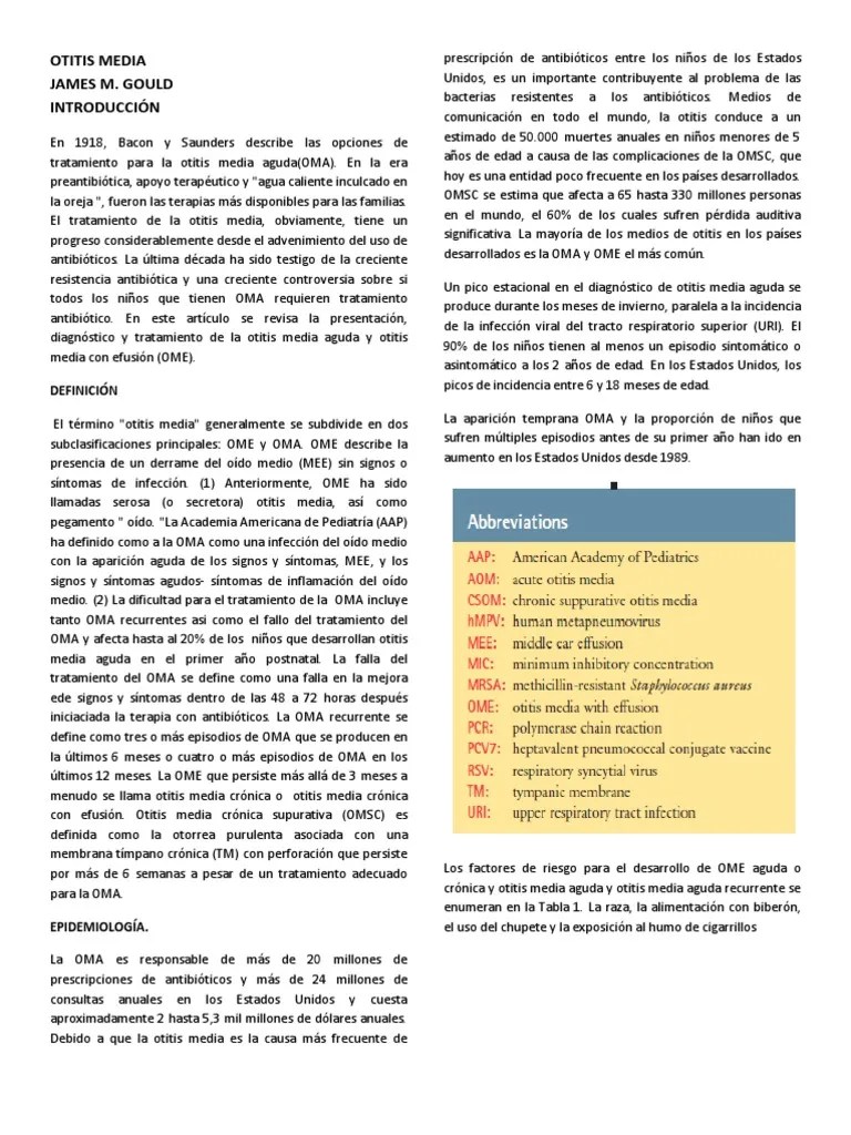 Otitis Media James M Gould