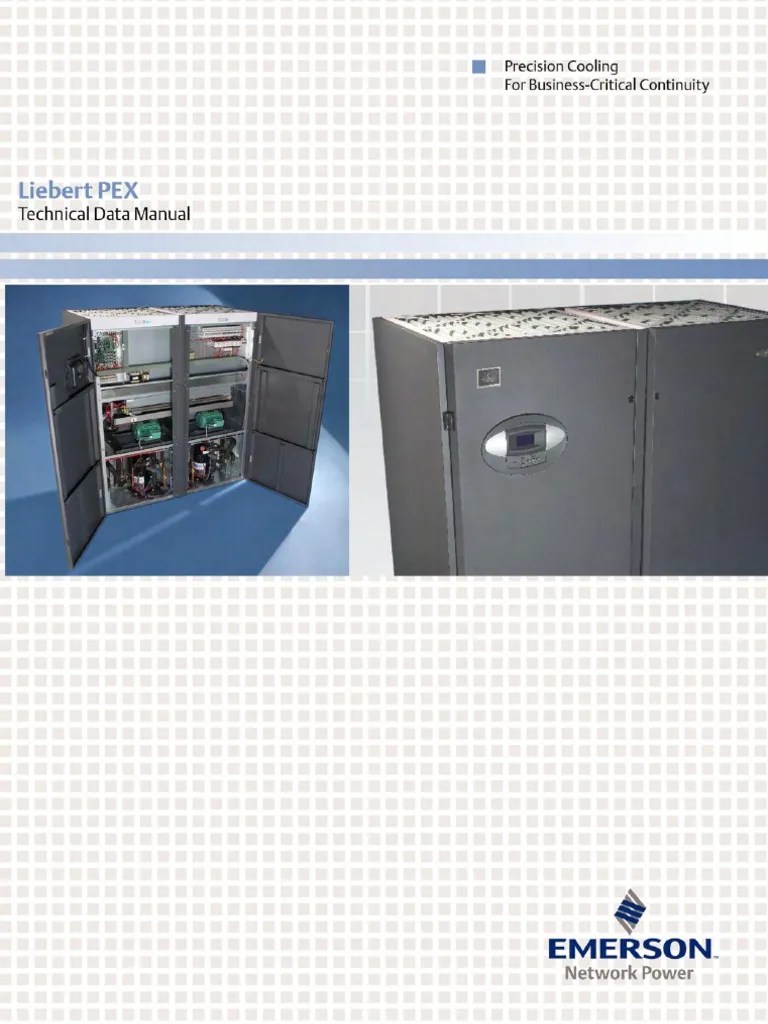 Liebert PEX Technical Manual 051534_R1_0608 Air Conditioning Data