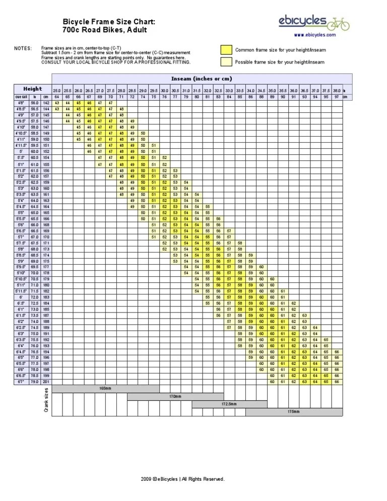 Ebicycles Bicycle Sizing Chart Road Bikes Vehicles Land Vehicles