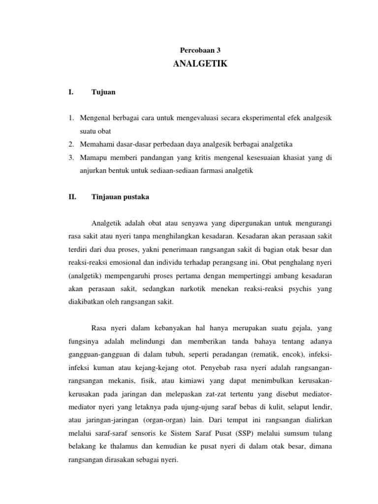 Analgetik Percobaan 3