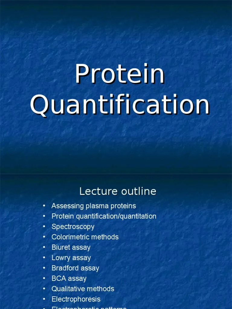 Protein Quantification Multiple Myeloma Biochemistry