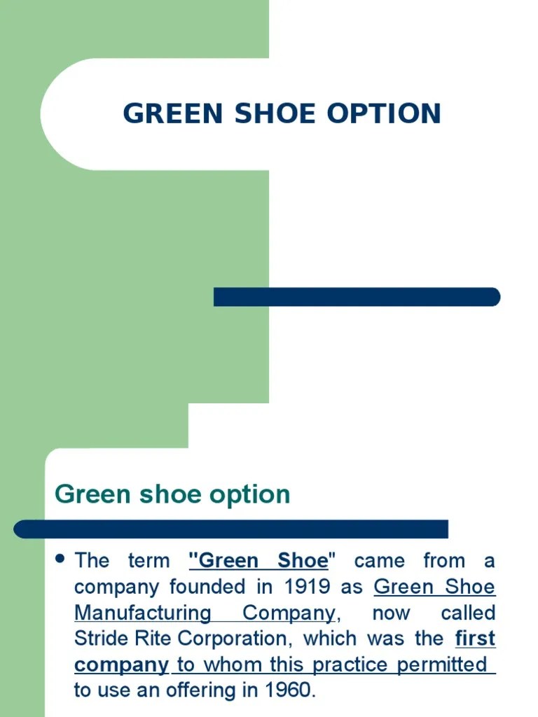 Greenshoe Option