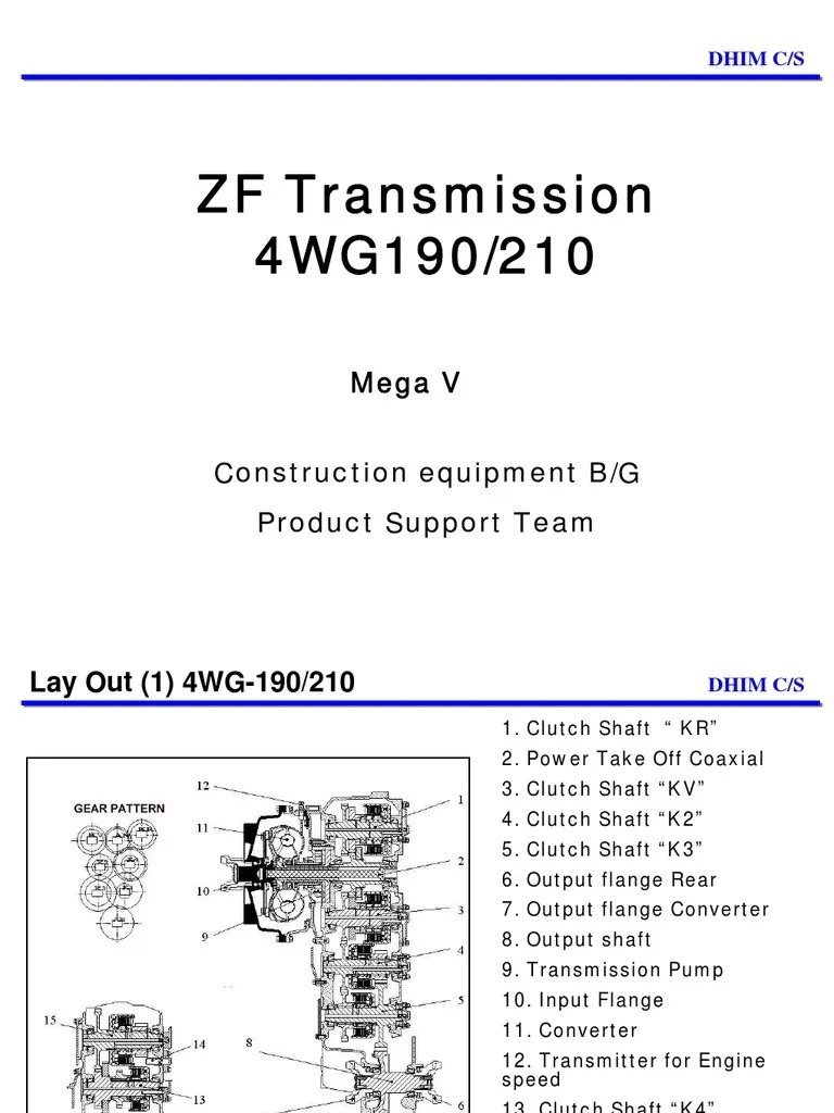ZF 4WG210 Manual Transmission Transmission (Mechanics)