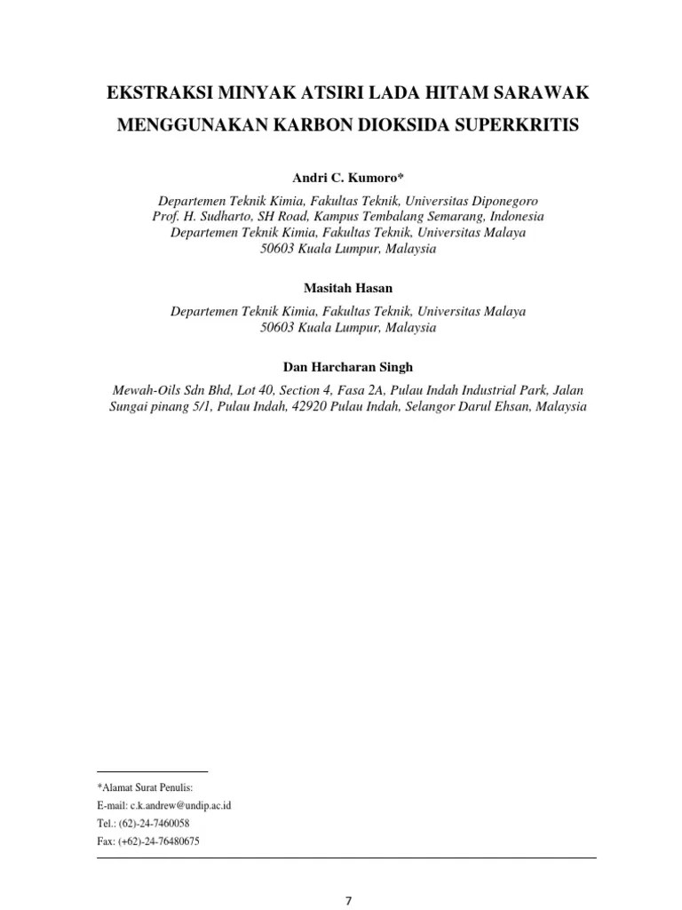 Terj Jurnal Minyak Atsiri Lada Hitam