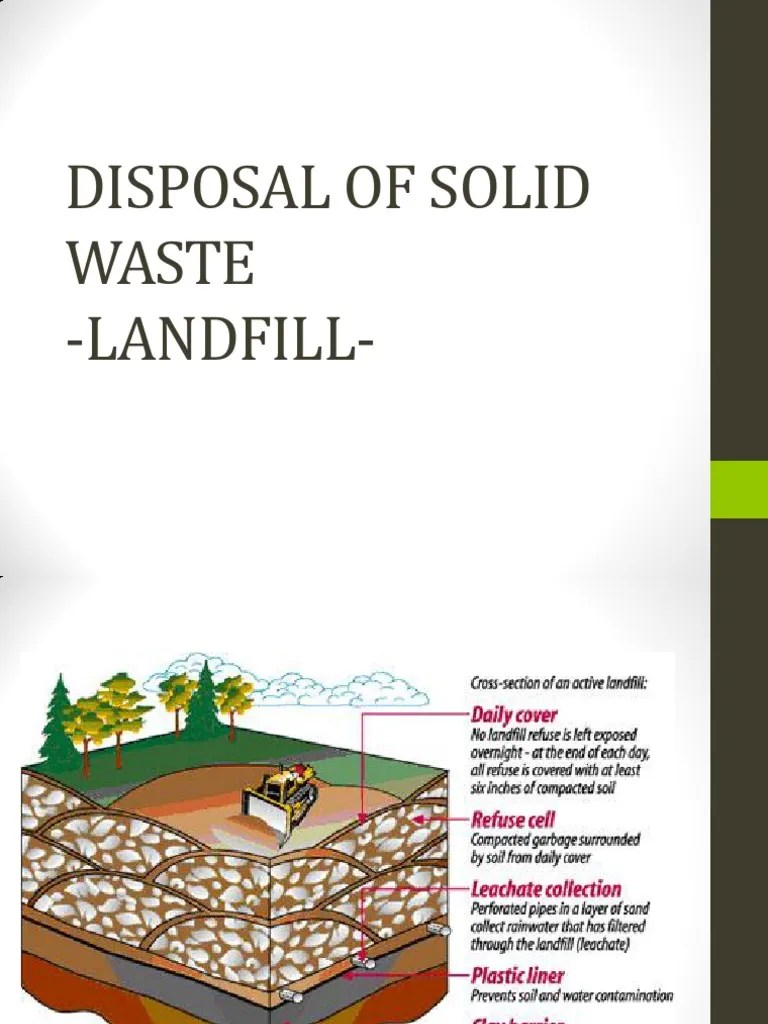 Disposal of Solid Waste PDF Landfill Earth Sciences