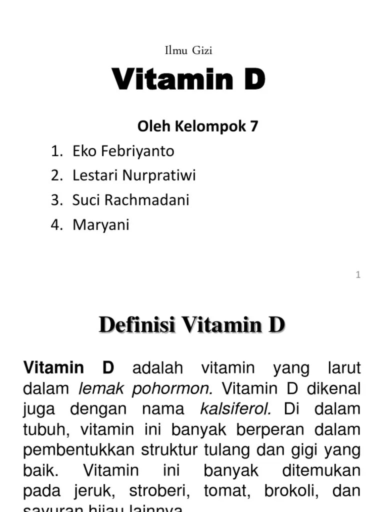 Vitamin D | PDF