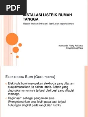 Instalasi Listrik Rumah Tangga | PDF