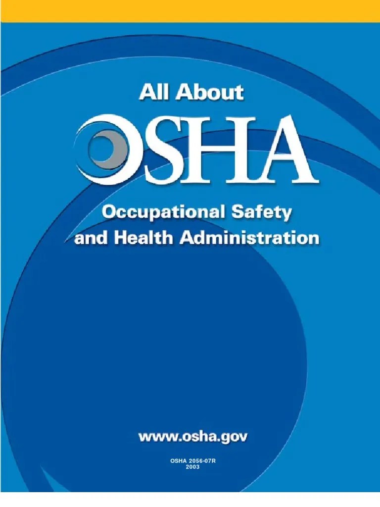 osha Occupational Safety And Health Administration Occupational