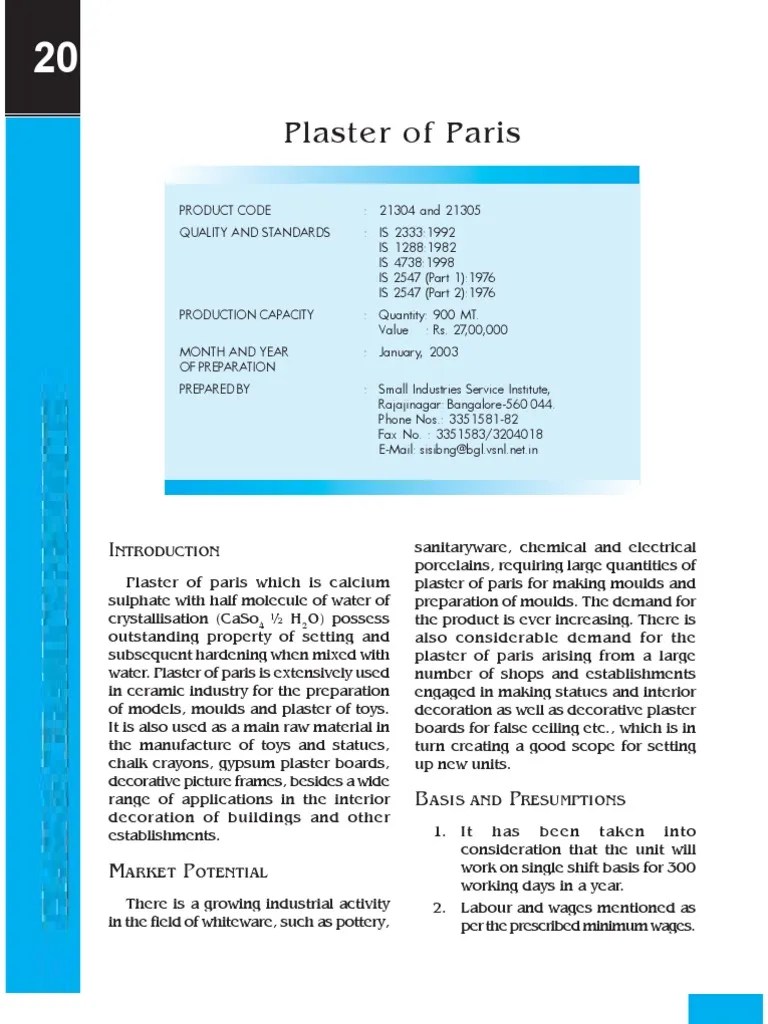 Plaster of Paris Plaster Gypsum