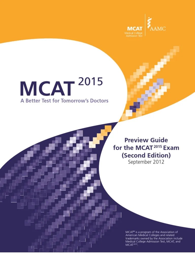MCAT Medical College Admission Test Science