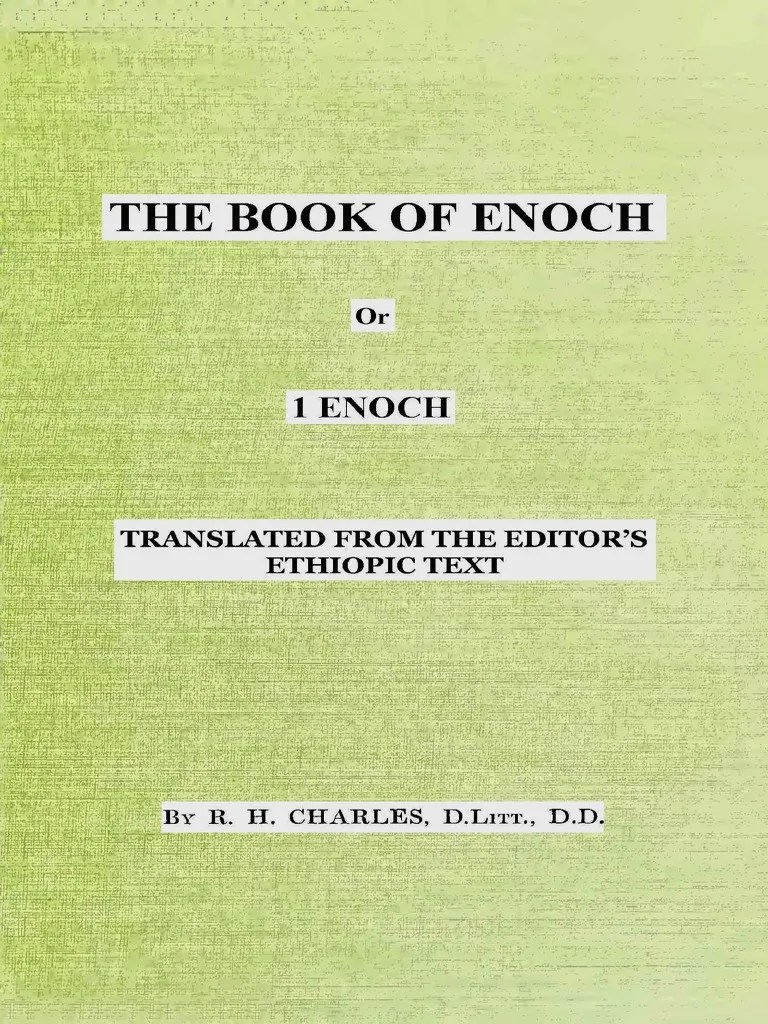 The Book of Enoch R. H. Charles Book Of Enoch Enoch (Ancestor Of