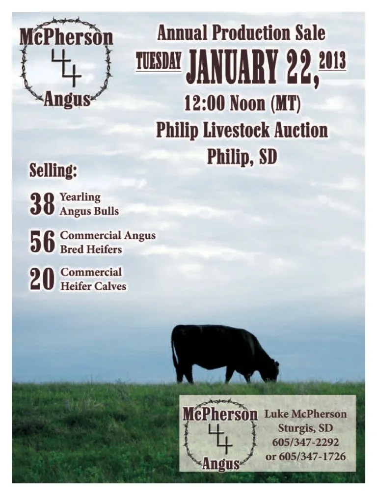McPherson Ranch PDF Bovines Livestock