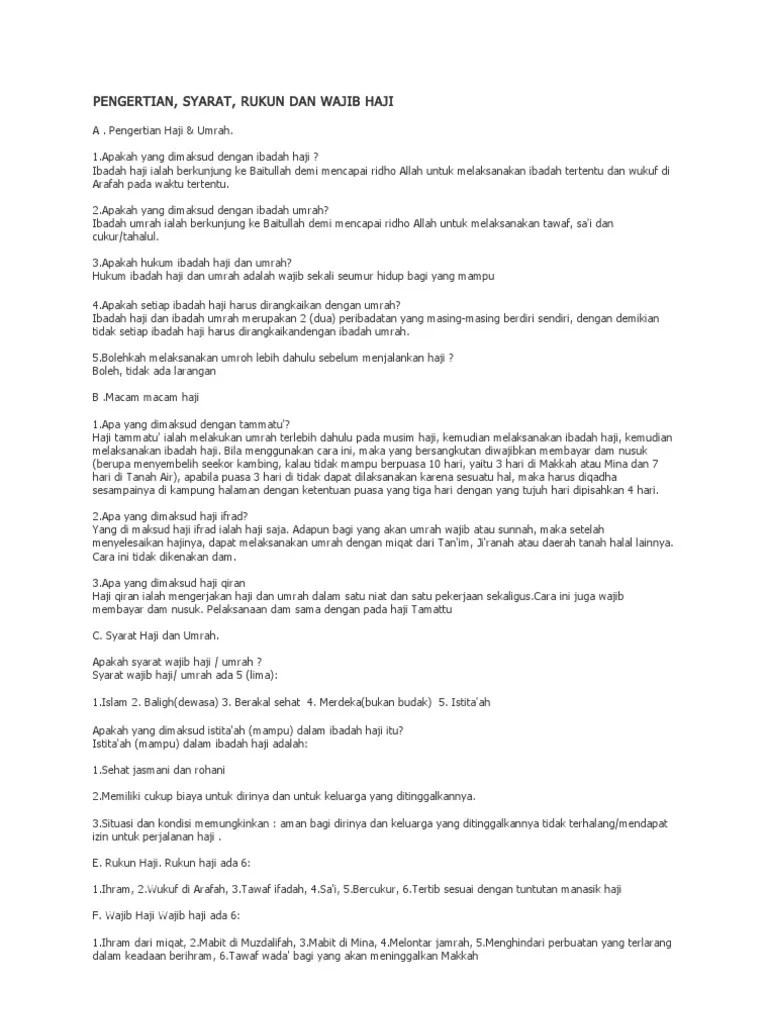 Haji Dan Umroh | PDF