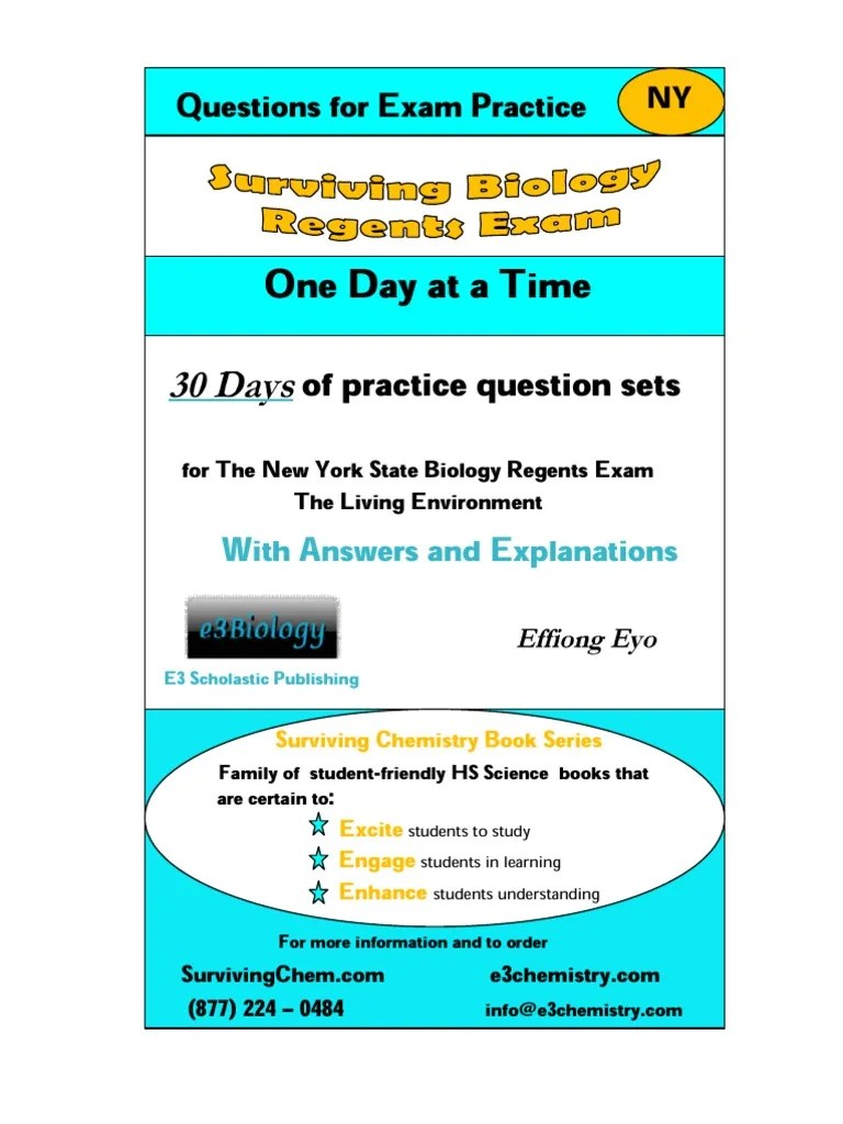 Surviving Biology Regents Exam: Questions For Exam Practice | Cell