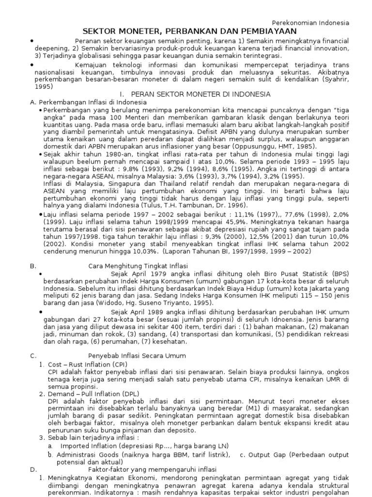 Mata Kuliah Perekonomian Indonesia