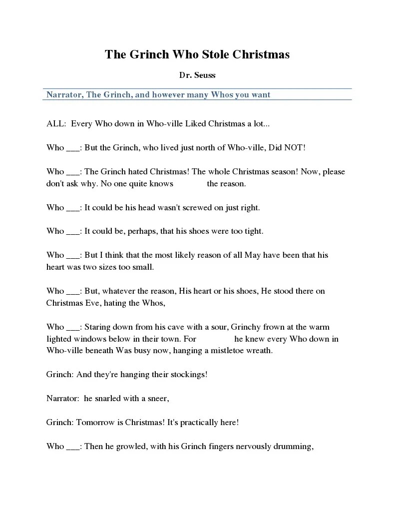 the grinch who stole christmas Christmas Leisure