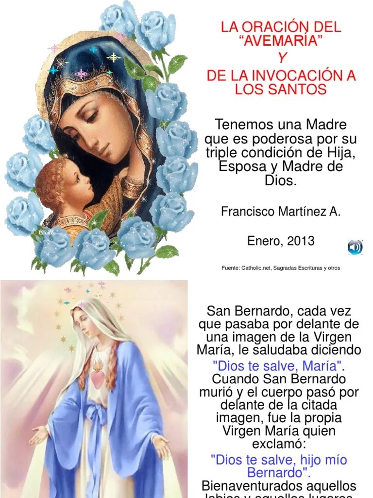 La Oración del Ave María María, madre de Jesús Oración