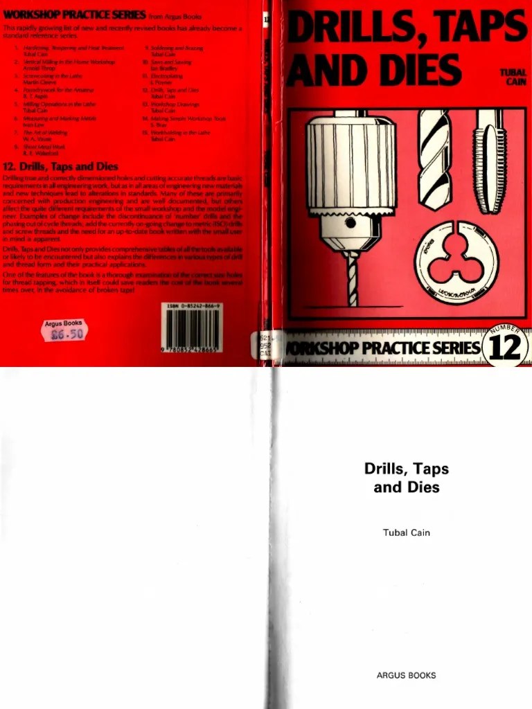 Drills, Taps and Dies PDF