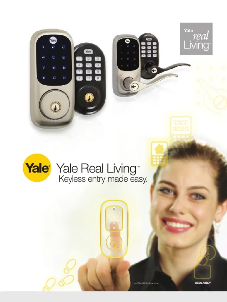 Yale real Living Brochure Security Alarm Touchscreen