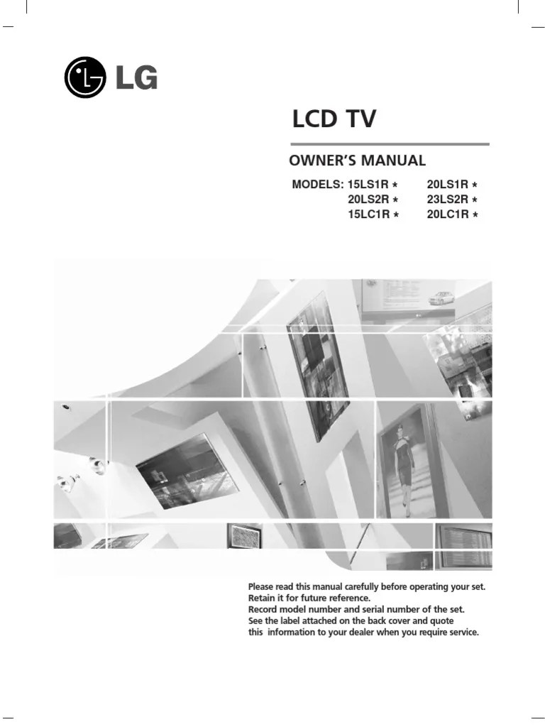 Manual LG TV Digital Television Broadcasting
