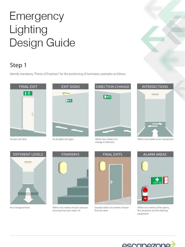Emergency Lighting Design Guide Lighting Elevator