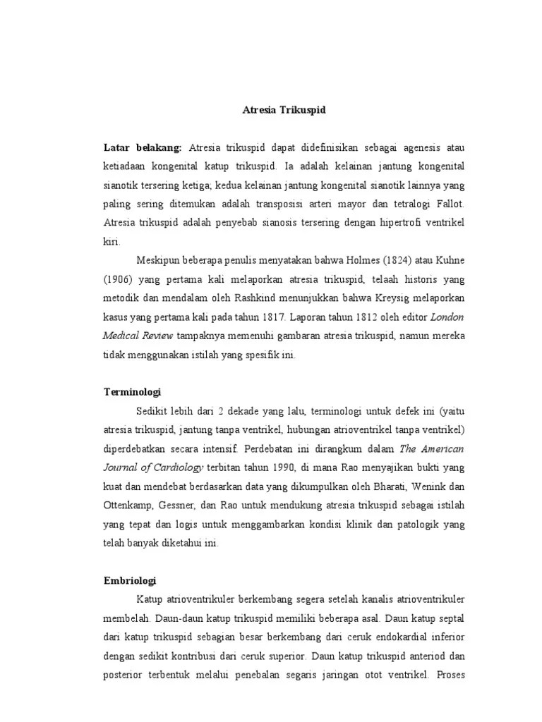 Atresia Trikuspid | PDF