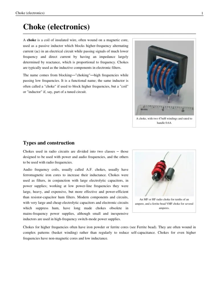 choke coil Inductor Electrical Equipment