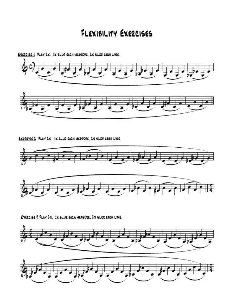 Trumpet Flexibility Exercises PDF