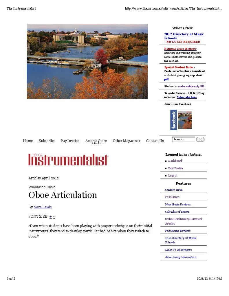 Oboe Articulation PDF Oboe Leisure