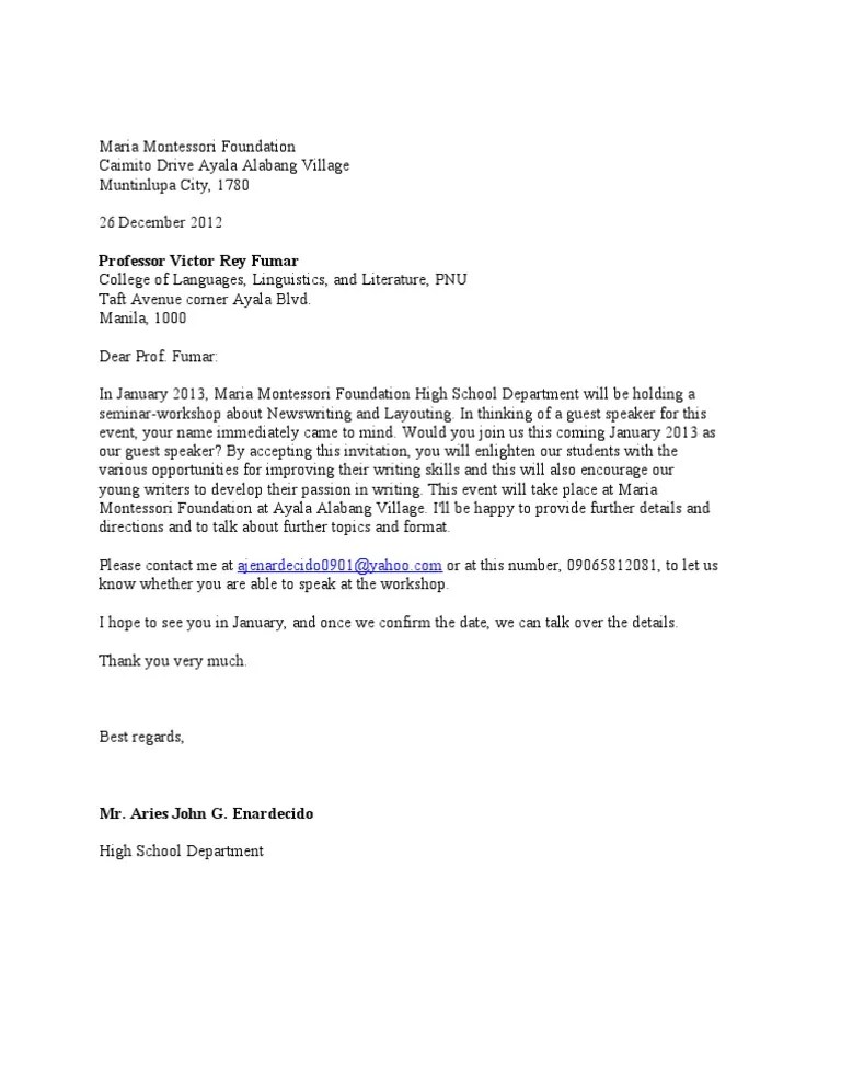 Speaker Invitation Letter (2)