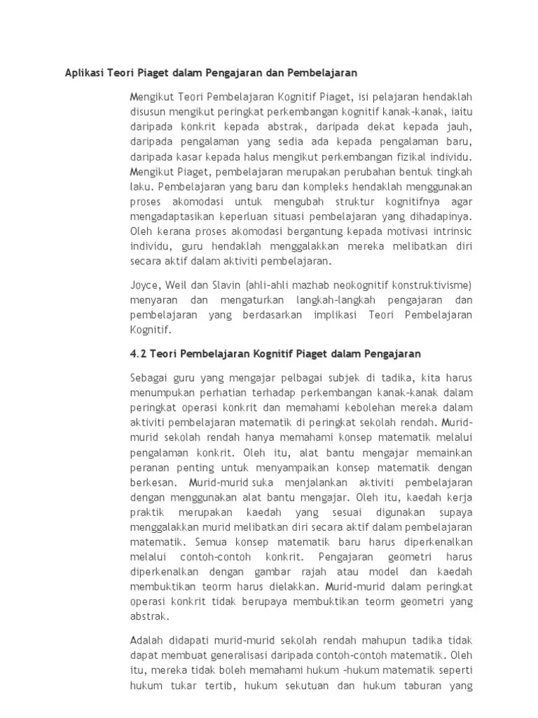 Teori Behaviorisme Dalam Pengajaran Dan Pembelajaran